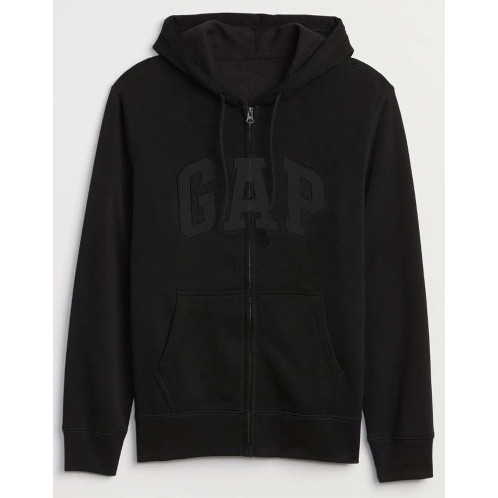 Gap V-Heritage Gap Logo Fz 499917 Erkek Kapüşonlu Fermuarlı Sweatshirt