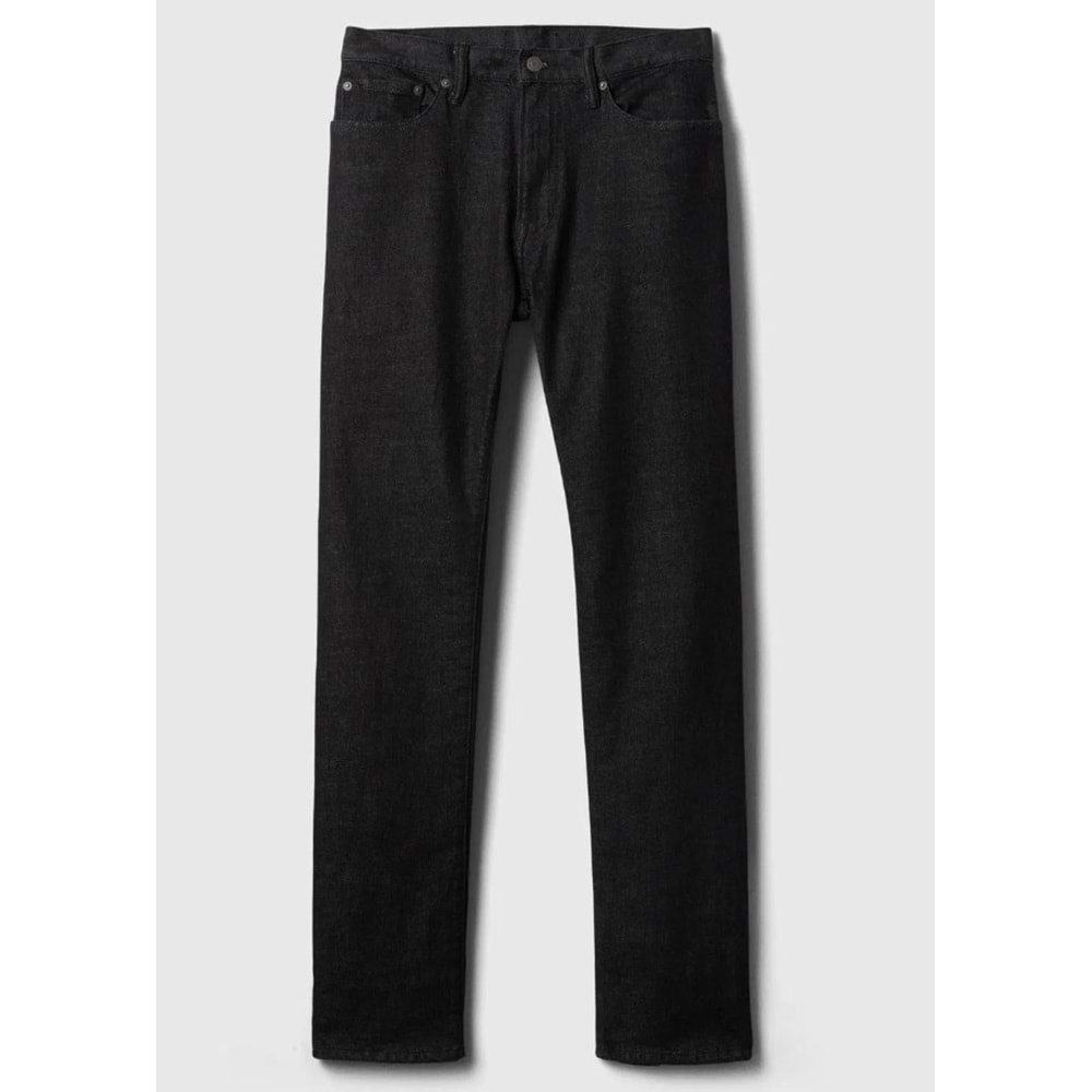 Gap V-Straıght Black Palm Jeans 749118000 Düz Kalıp Erkek Kot Pantolon