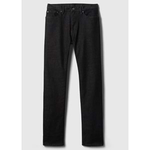 Gap V-Straıght Black Palm Jeans 749118000 Düz Kalıp Erkek Kot Pantolon