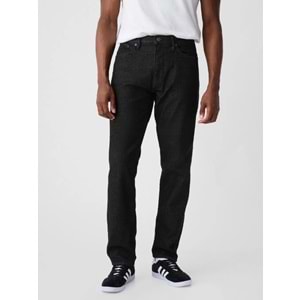 Gap V-Straıght Black Palm Jeans 749118000 Düz Kalıp Erkek Kot Pantolon