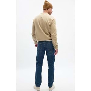 Gap V-Slim Opp Med Lennox GapFlex Washwell™ Slim Jean Pantolon Dar Kalıp Erkek Kot Pantolon