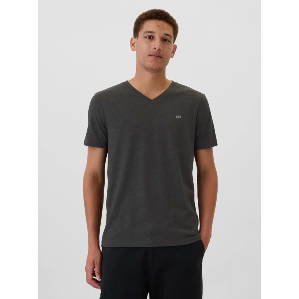 Gap V-Frch Everyday Soft Micro Logo Vee 502020000 Kısa Kol Tişört Erkek T-Shirt