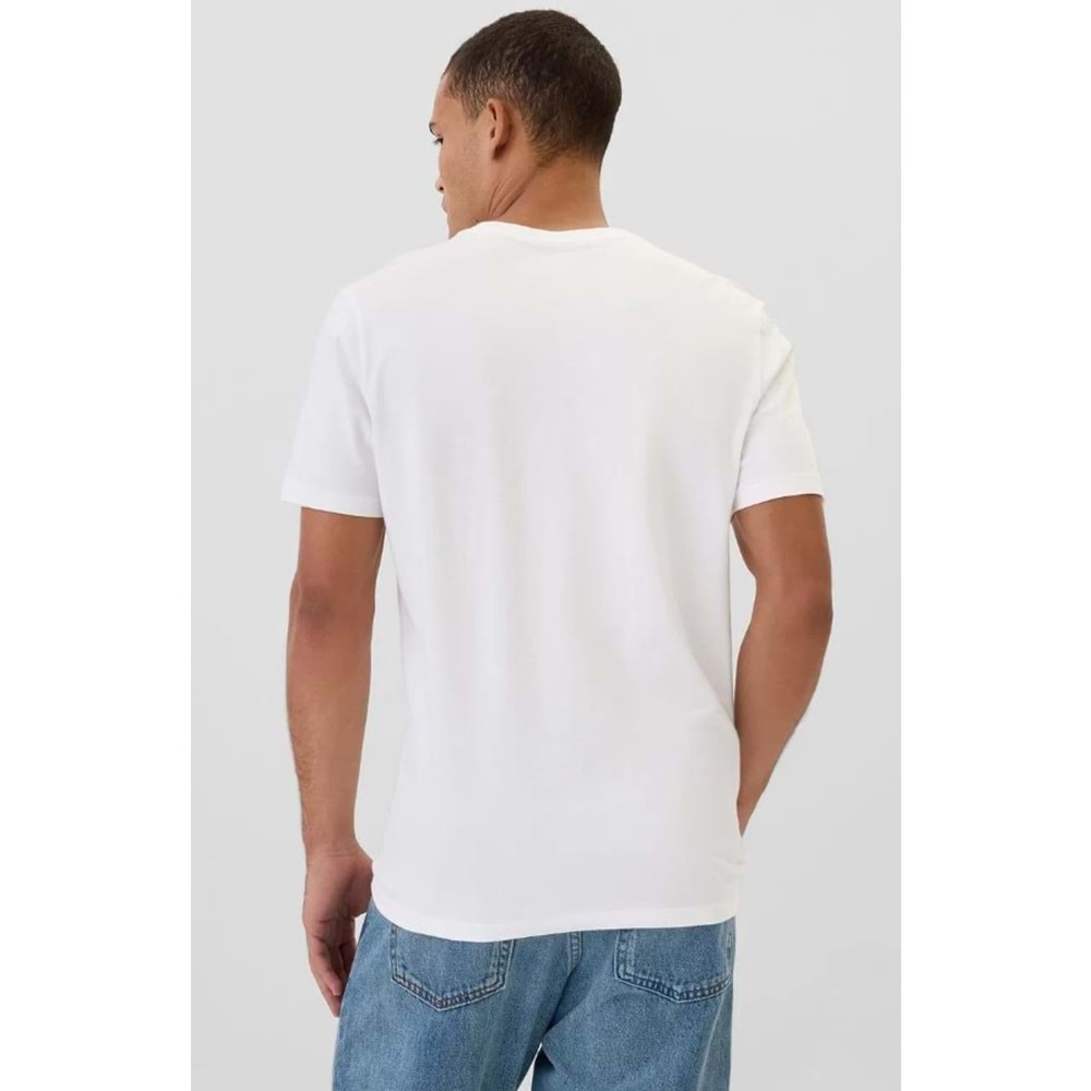 Gap V-Frch Everyday Soft Micro Logo Crew T-Shirt 502022 Kısa Kol Tişört Erkek T-Shirt