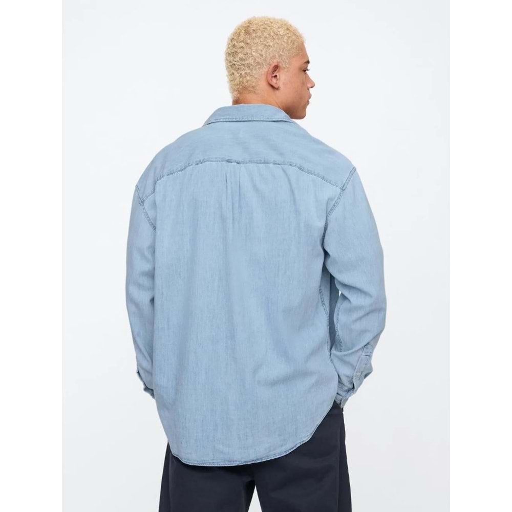 Gap Denim Big Gömlek 589582 Erkek Kot Gömlek