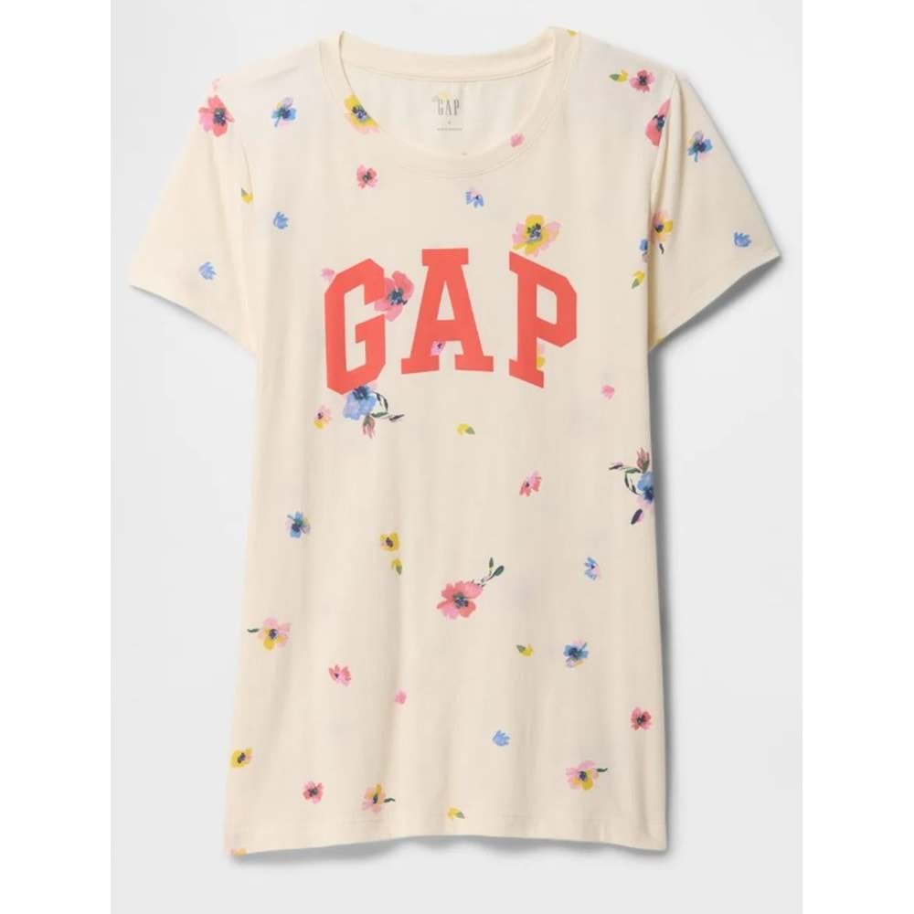 Gap Logo T-Shirt V-Ss Logo Classic Tee Kadın 729555015 Tişört