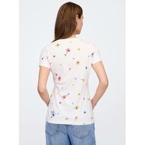 Gap Logo T-Shirt V-Ss Logo Classic Tee Kadın 729555015 Tişört
