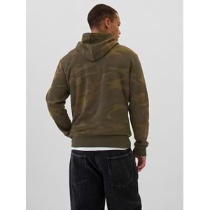 Gap V-Prınted Herıtage Logo Po 718935000 Erkek Kapüşonlu Sweatshirt