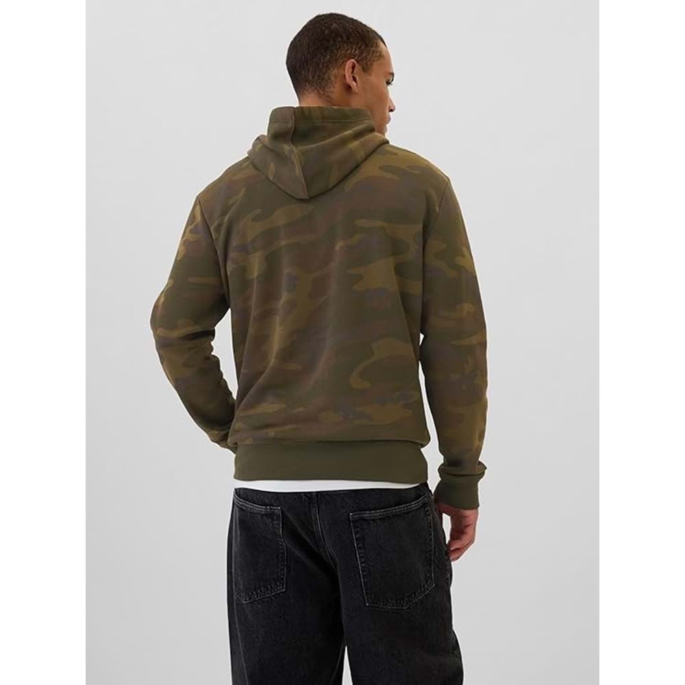 Gap V-Prınted Herıtage Logo Po 718935000 Erkek Kapüşonlu Sweatshirt