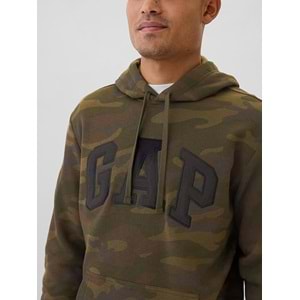 Gap V-Prınted Herıtage Logo Po 718935000 Erkek Kapüşonlu Sweatshirt