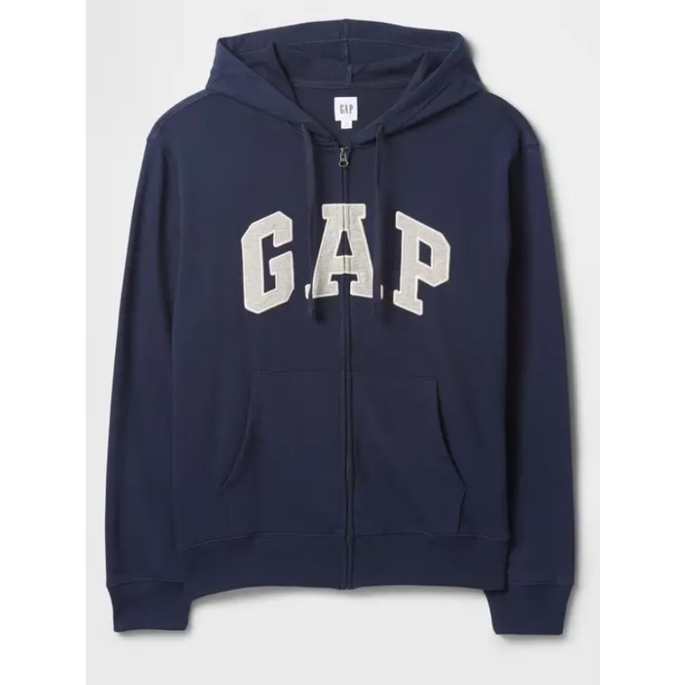 Gap V-Frch Ft Herıtage Logo Po Fz - 868454004 Erkek Kapüşonlu Fermuarlı Sweatshirt