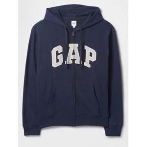 Gap V-Frch Ft Herıtage Logo Po Fz - 868454004 Erkek Kapüşonlu Fermuarlı Sweatshirt