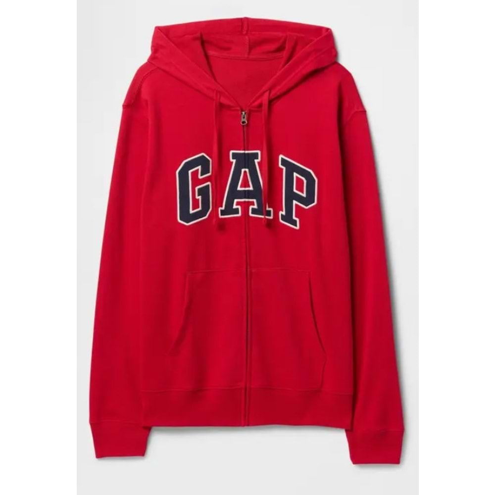 Gap V-Frch Ft Herıtage Logo Po Fz - 868454002 Erkek Kapüşonlu Fermuarlı Sweatshirt
