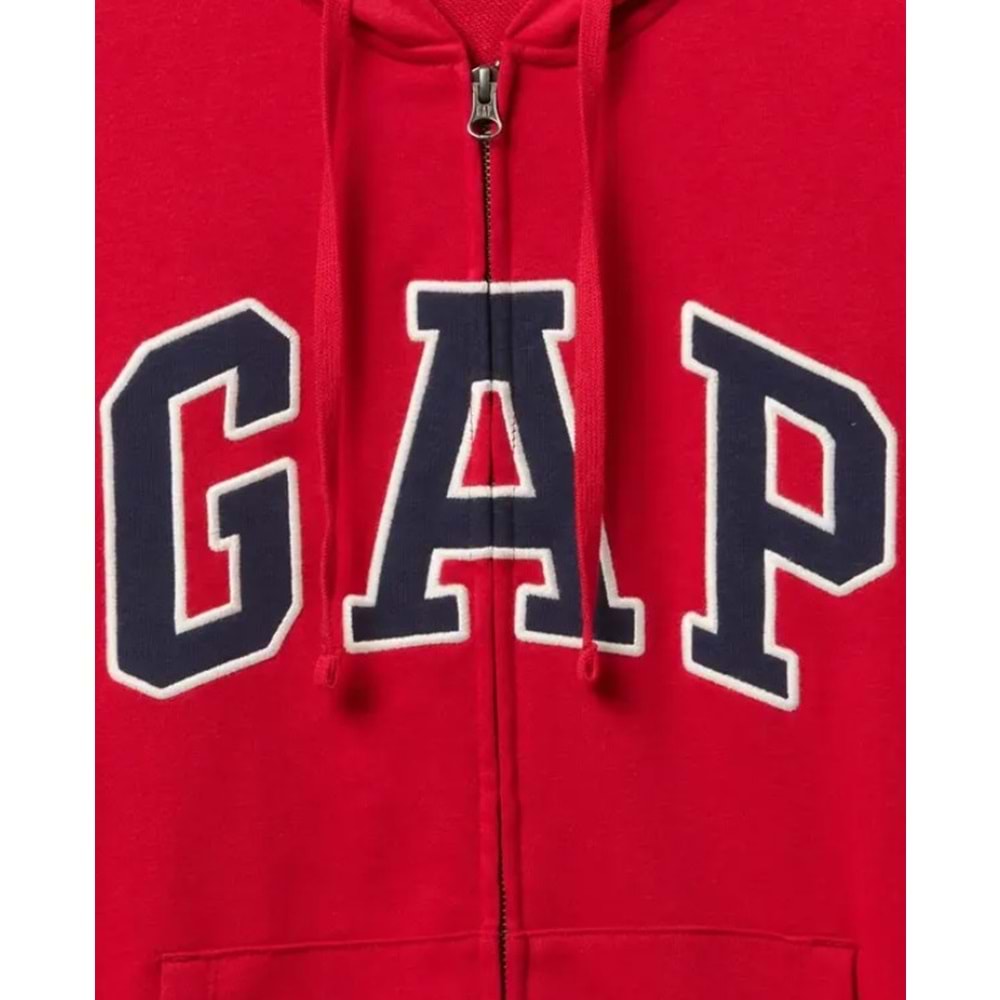 Gap V-Frch Ft Herıtage Logo Po Fz - 868454002 Erkek Kapüşonlu Fermuarlı Sweatshirt