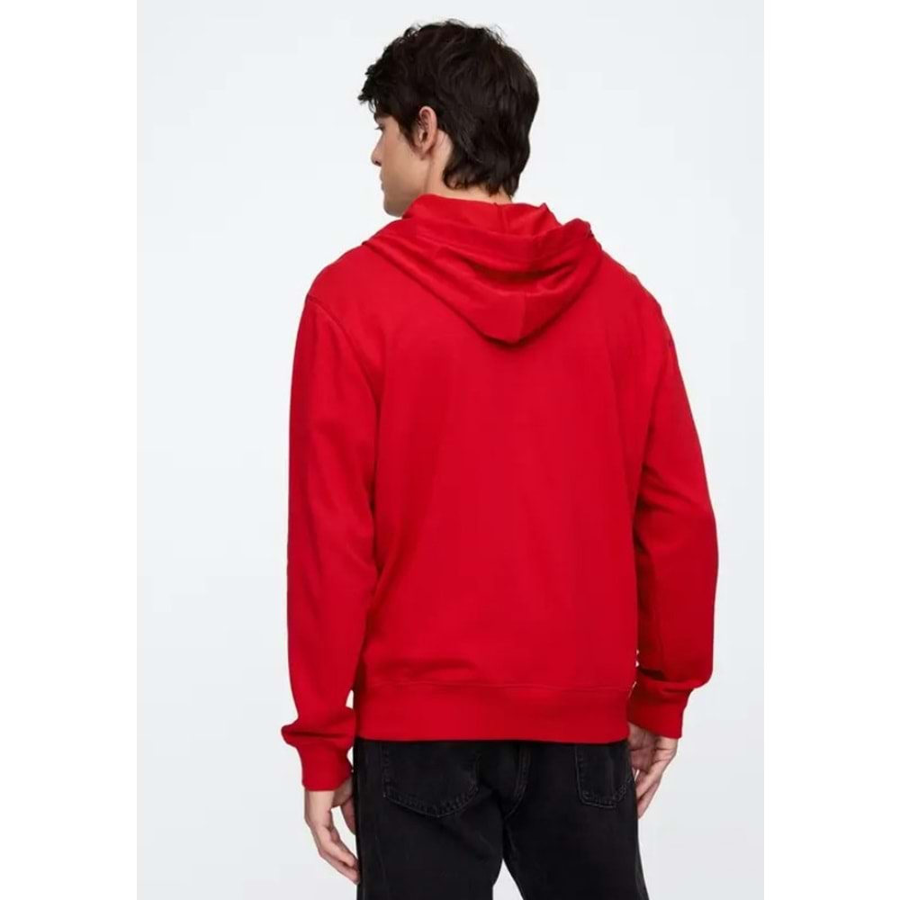 Gap V-Frch Ft Herıtage Logo Po Fz - 868454002 Erkek Kapüşonlu Fermuarlı Sweatshirt