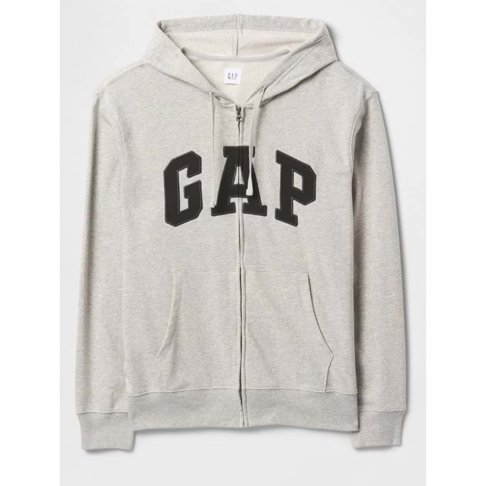 Gap V-Frch Ft Herıtage Logo Po Fz - 868454009 Erkek Kapüşonlu Fermuarlı Sweatshirt