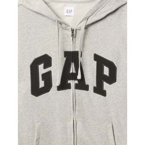 Gap V-Frch Ft Herıtage Logo Po Fz - 868454009 Erkek Kapüşonlu Fermuarlı Sweatshirt