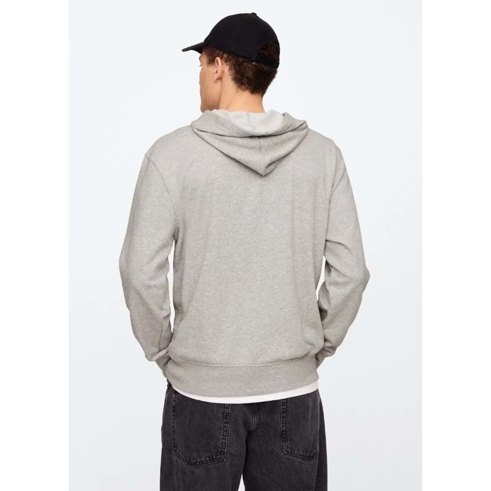 Gap V-Frch Ft Herıtage Logo Po Fz - 868454009 Erkek Kapüşonlu Fermuarlı Sweatshirt