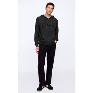 Gap V-Frch Ft Herıtage Logo Po Fz - 868454012 Erkek Kapüşonlu Fermuarlı Sweatshirt