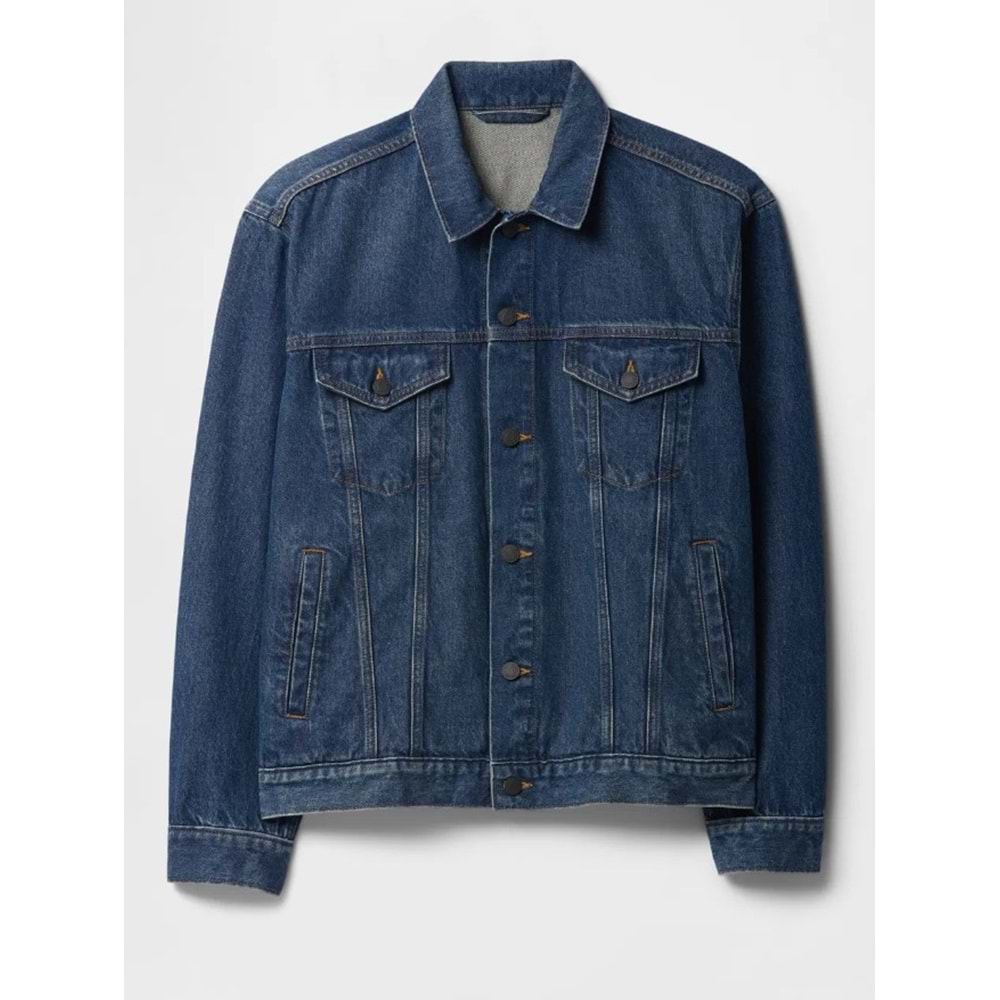 Gap V-New Denim Icon Jacket - Lıght 722736000 Icon Denim Ceket Erkek Kot Ceket