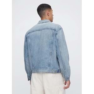 Gap V-New Denim Icon Jacket - Lıght 722737000 Icon Denim Ceket Erkek Kot Ceket