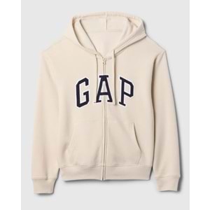Gap V-Gap Logo Fleece Herıtage Fz Hd 678782 Hoodie Kapüşonlu Fermuarlı Kadın Sweatshirt