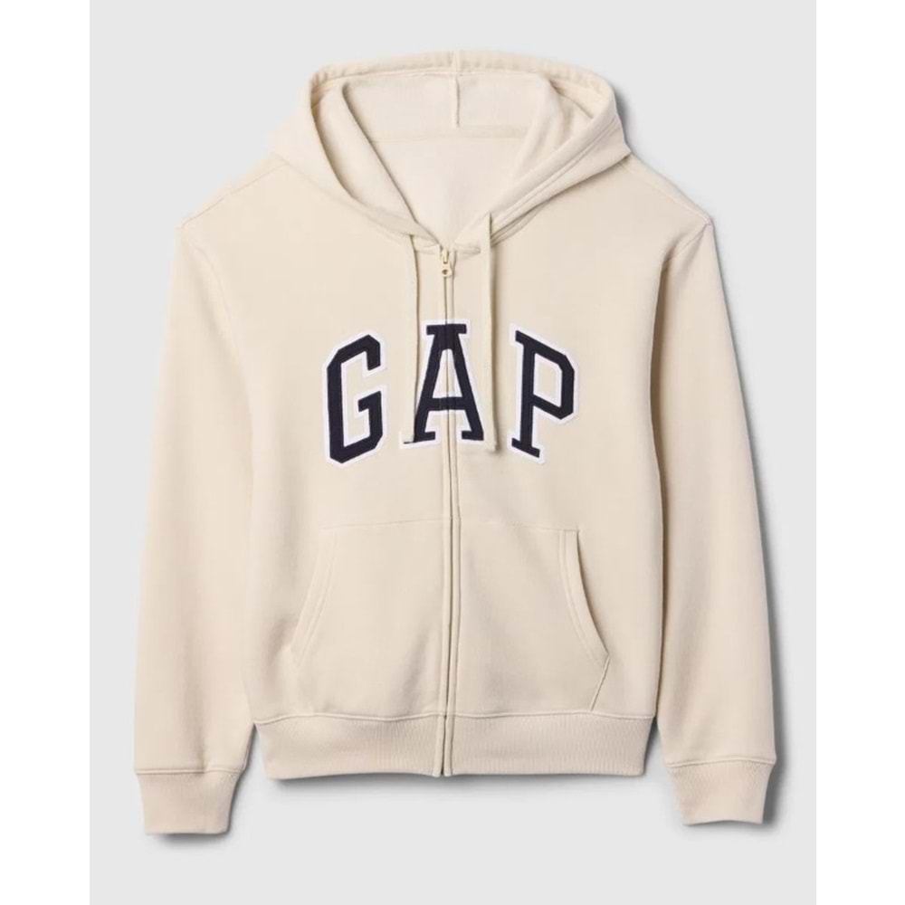 Gap V-Gap Logo Fleece Herıtage Fz Hd 678782 Hoodie Kapüşonlu Fermuarlı Kadın Sweatshirt
