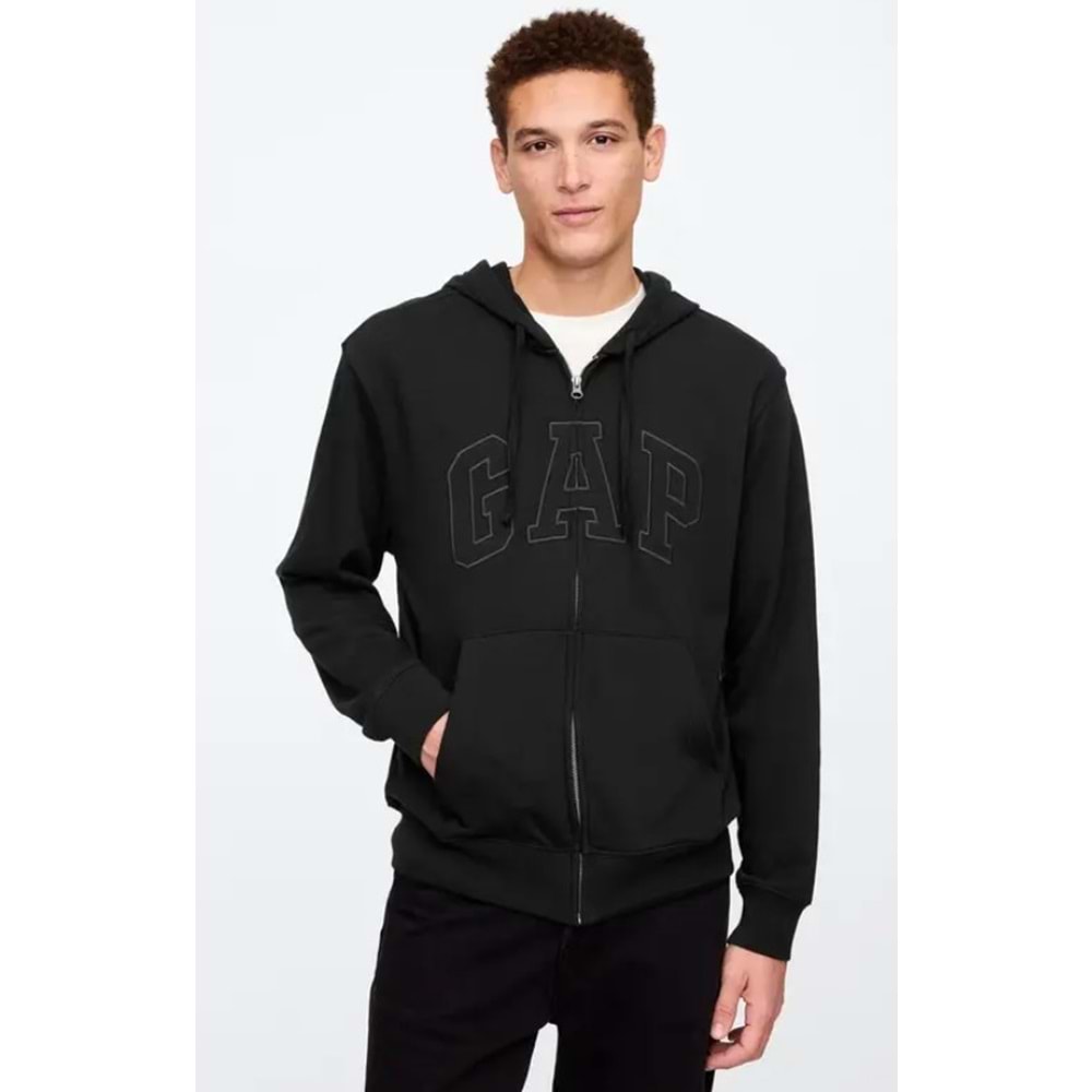 Gap V-Frch Ft Herıtage Logo Po Fz - 868454002 Erkek Kapüşonlu Fermuarlı Sweatshirt
