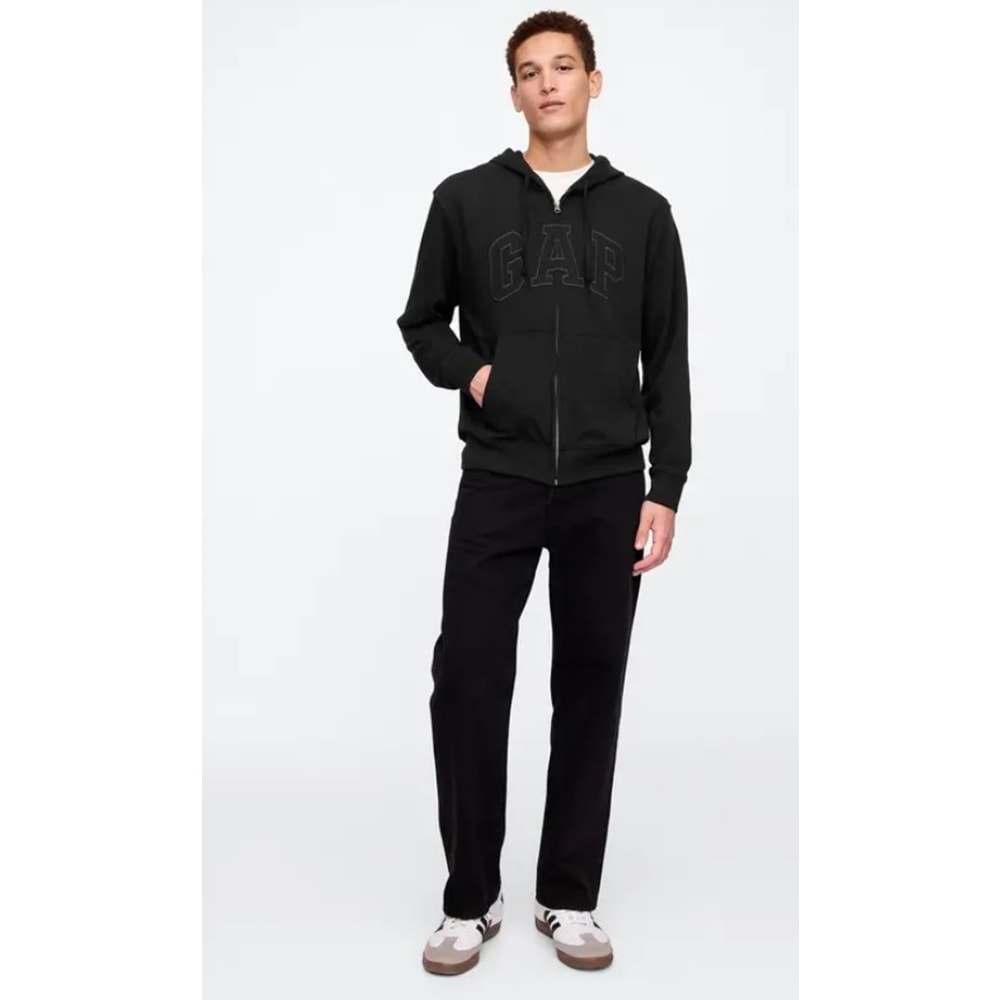 Gap V-Frch Ft Herıtage Logo Po Fz - 868454002 Erkek Kapüşonlu Fermuarlı Sweatshirt