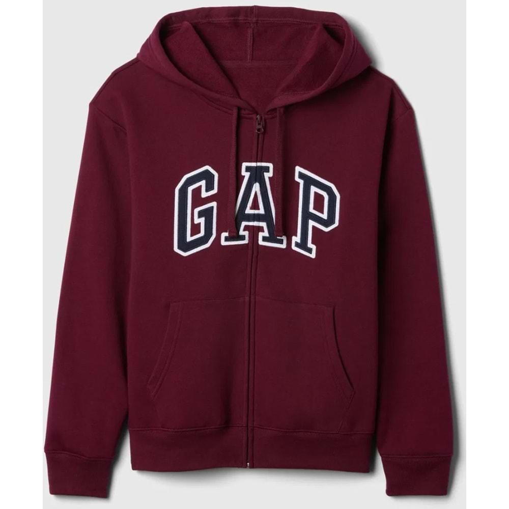 Gap V-Gap Logo Fleece Herıtage Fz Hd 678782 Hoodie Kapüşonlu Fermuarlı Kadın Sweatshirt