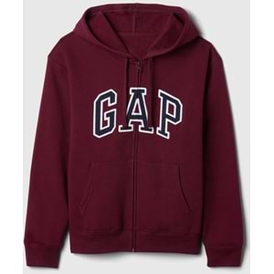 Gap V-Gap Logo Fleece Herıtage Fz Hd 678782 Hoodie Kapüşonlu Fermuarlı Kadın Sweatshirt