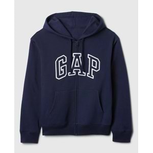 Gap V-Gap Logo Fleece Herıtage Fz Hd 678782 Hoodie Kapüşonlu Fermuarlı Kadın Sweatshirt