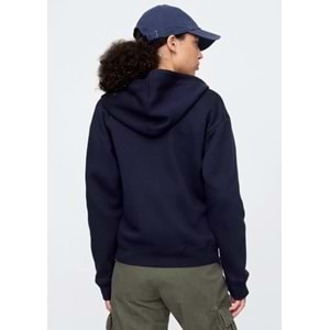 Gap V-Gap Logo Fleece Herıtage Fz Hd 678782 Hoodie Kapüşonlu Fermuarlı Kadın Sweatshirt