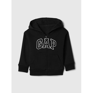 Gap V-Bas Heritage Gap Logo Baskılı Kapüşonlu Çocuk Sweatshirt