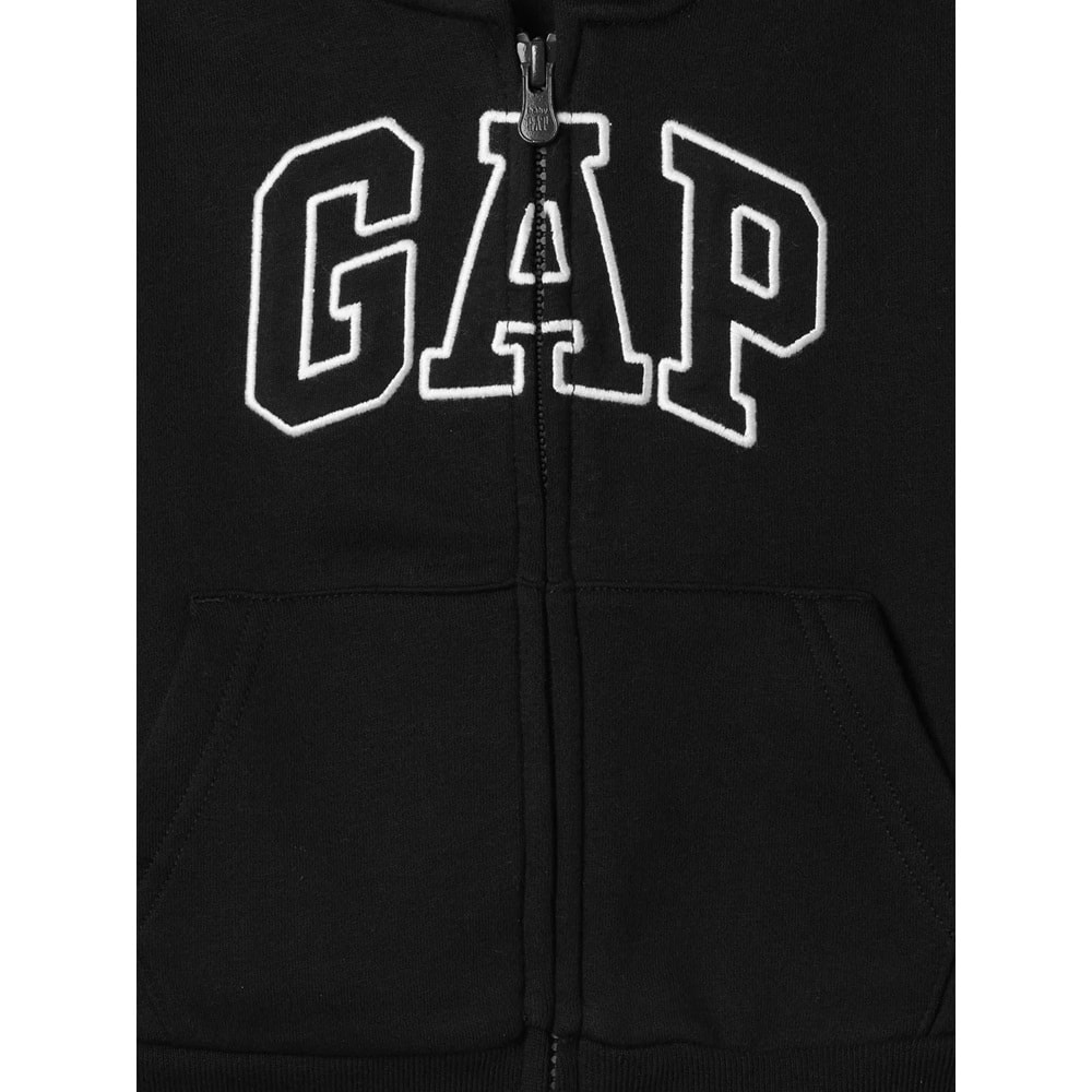 Gap V-Bas Heritage Gap Logo Baskılı Kapüşonlu Çocuk Sweatshirt