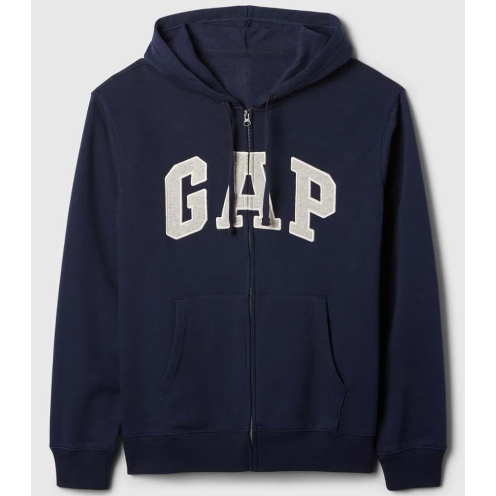 Gap V-Heritage Gap Logo Fz 851516 Erkek Kapüşonlu Fermuarlı Sweatshirt