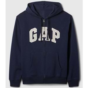Gap V-Heritage Gap Logo Fz 851516 Erkek Kapüşonlu Fermuarlı Sweatshirt