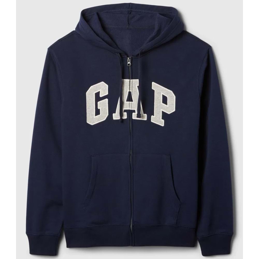 Gap V-Heritage Gap Logo Fz 851516 Erkek Kapüşonlu Fermuarlı Sweatshirt