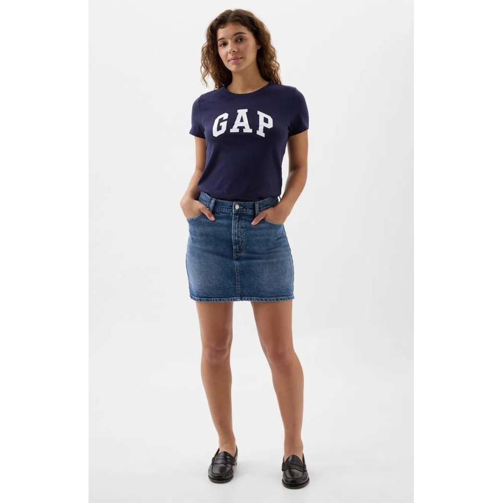 Gap Logo T-Shirt 729555000 V-Gap Ss Clsc Tee Kadın Tişört