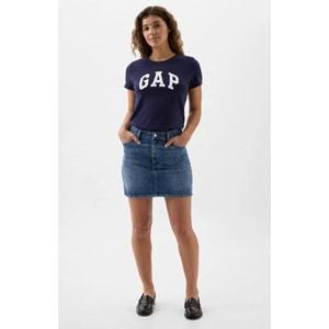 Gap Logo T-Shirt 729555000 V-Gap Ss Clsc Tee Kadın Tişört
