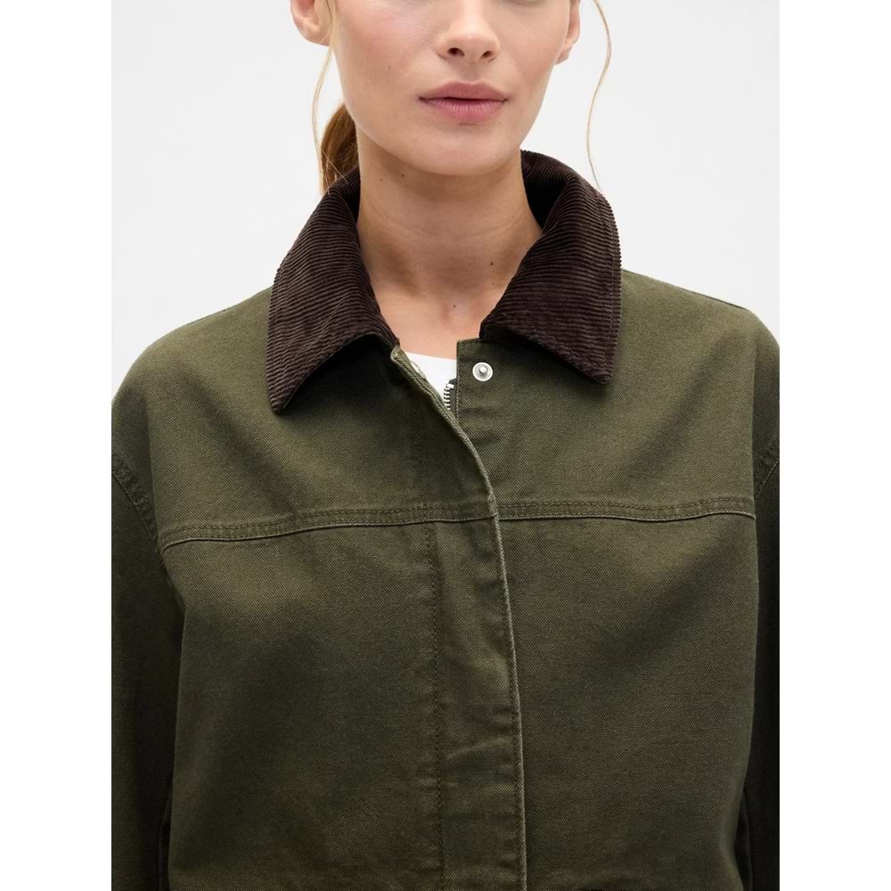 Gap Relaxed Canvas Barn 791285 Kadın Ceket