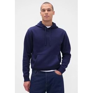 Gap 323141835 Relaxed Gap Mini-Logo Sweatshirt Erkek Kapüşonlu Sweatshirt