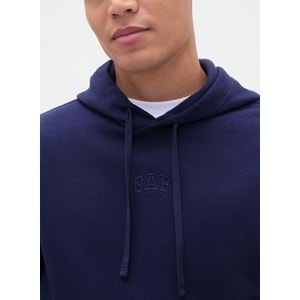 Gap 323141835 Relaxed Gap Mini-Logo Sweatshirt Erkek Kapüşonlu Sweatshirt