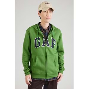 Gap V-Heritage Gap Logo Fz-Snl 674144 Erkek Kapüşonlu Fermuarlı Sweatshirt