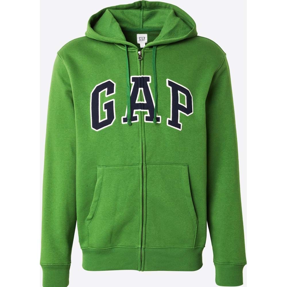 Gap V-Heritage Gap Logo Fz-Snl 674144 Erkek Kapüşonlu Fermuarlı Sweatshirt