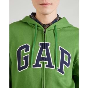Gap V-Heritage Gap Logo Fz-Snl 674144 Erkek Kapüşonlu Fermuarlı Sweatshirt