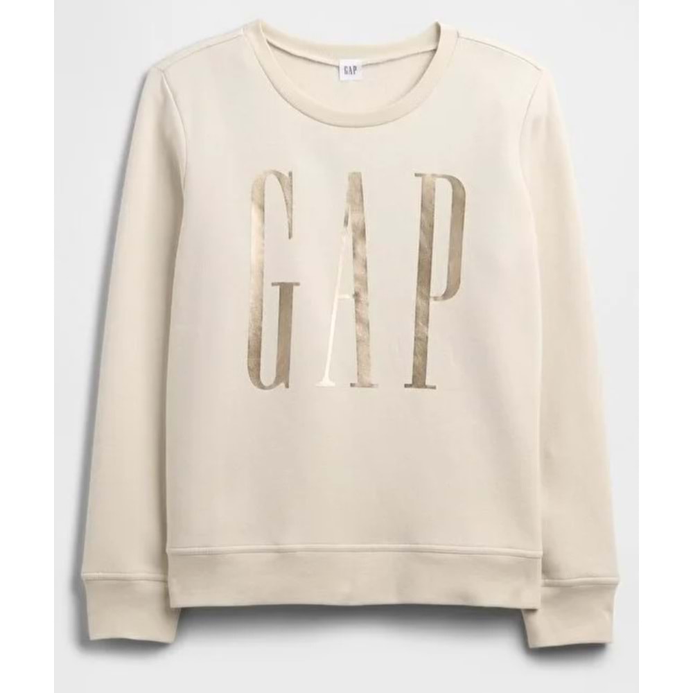 Gap Doorbuster Logo Sweatshirt 800444 Bisiklet Yaka Fleece Sweatshirt Kadın Sweatshirt