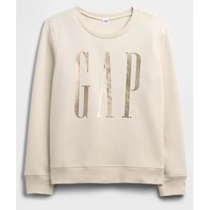 Gap Doorbuster Logo Sweatshirt 800444 Bisiklet Yaka Fleece Sweatshirt Kadın Sweatshirt