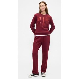 Gap Doorbuster Logo Sweatshirt 800444 Bisiklet Yaka Fleece Sweatshirt Kadın Sweatshirt