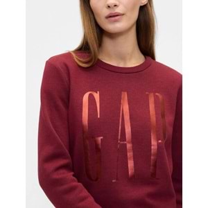 Gap Doorbuster Logo Sweatshirt 800444 Bisiklet Yaka Fleece Sweatshirt Kadın Sweatshirt