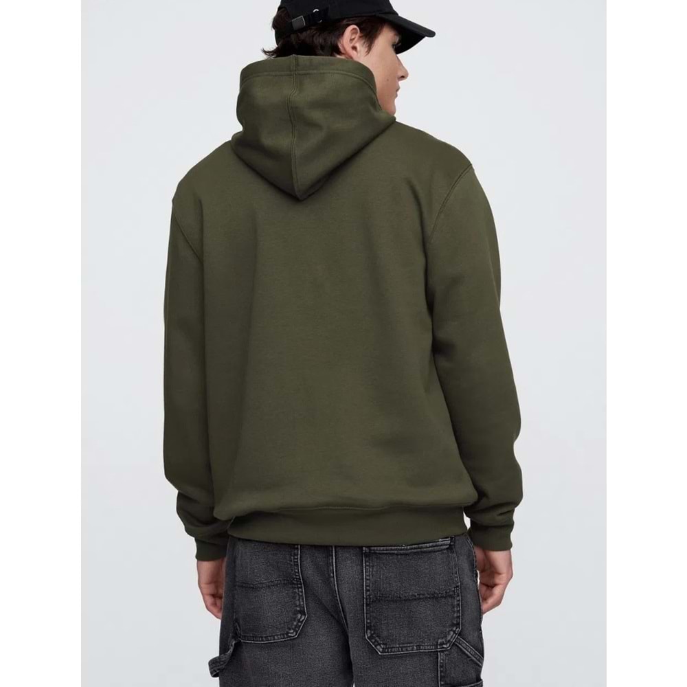 Gap Relaxed Gap Logo Camo Fıll 799757 Erkek Kapüşonlu Sweatshirt